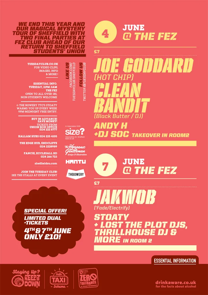 Joe Goddard, Clean Bandit, Andy H, DJ Soc, Jakwob, Stoaty, Lost The Plot DJs, Thrillhouse DJ
