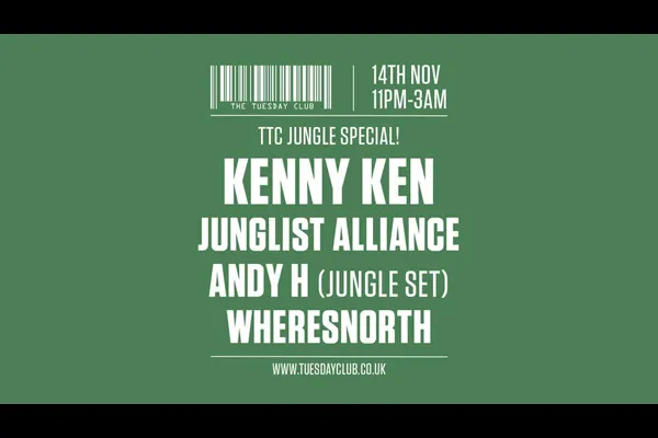 Kenny Ken, Junglist Alliance, Andy H (Jungle Set), WheresNorth