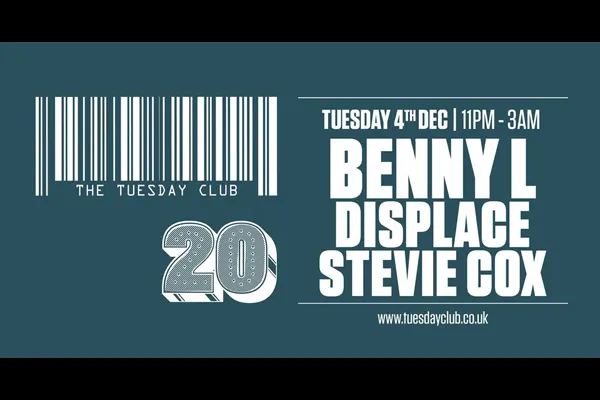 Benny L, Displace DnB, Stevie Cox, Andy H
