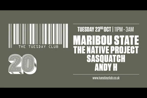 Maribou State, The Native Project, Sasquatch DJ, Andy H