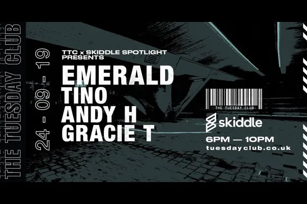 Flyer: Emerald, Tino, Andy H, Gracie T